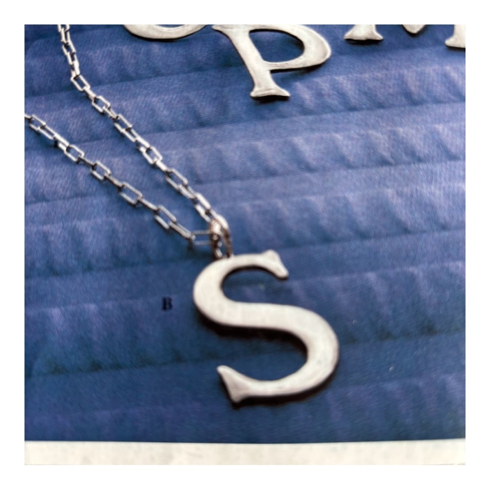 Silpada .925 Silver Initial Pendant Necklace letter S